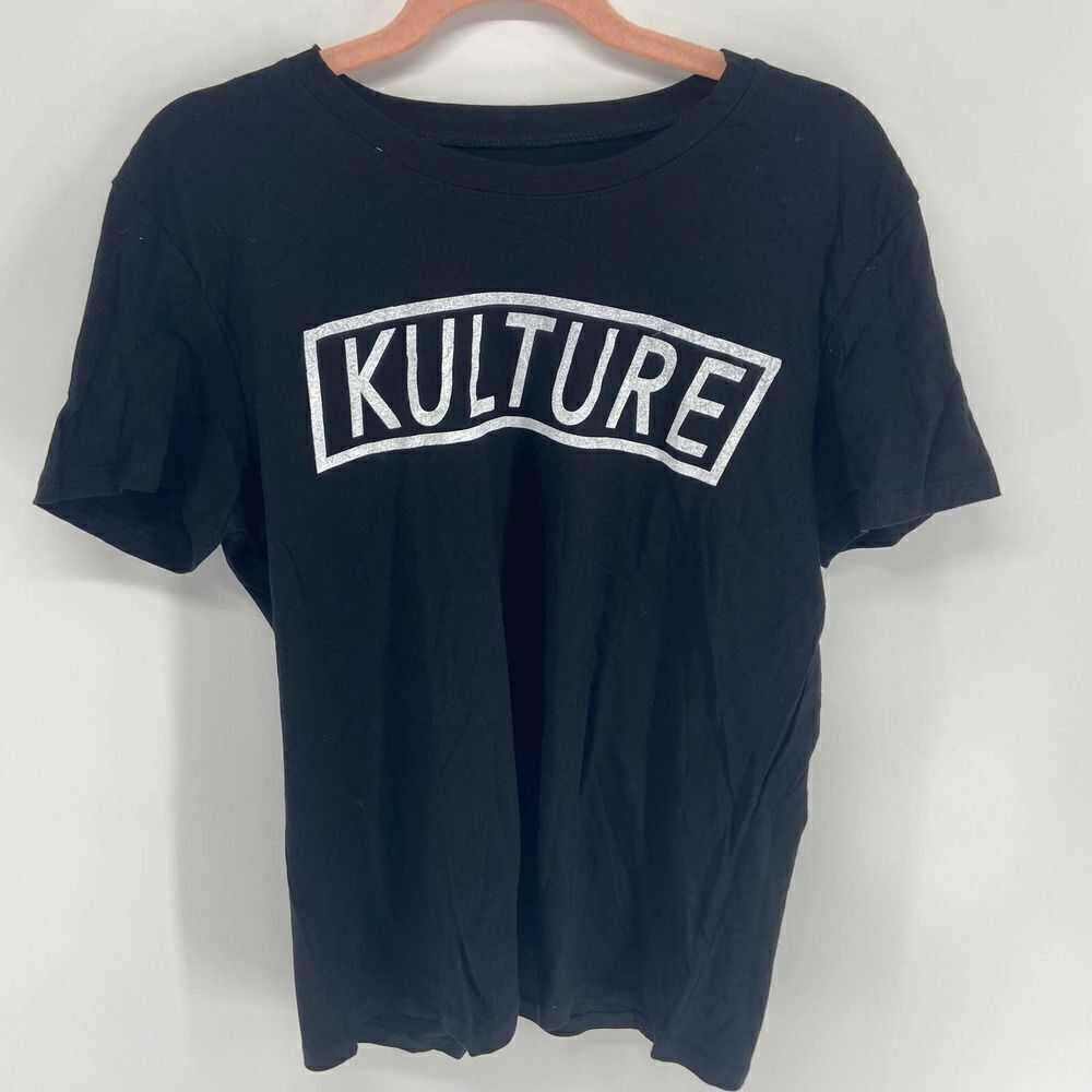 Prince Peter Kulture graphic black short sleeve crew neck tshirt womens m